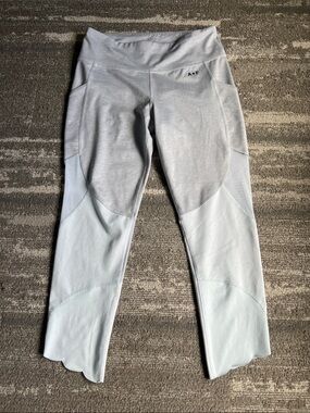 Abercrombie & Fitch scalloped Light Gray Athletic Leggings